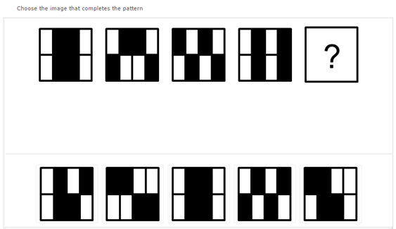 Abstract Reasoning Sample Questions