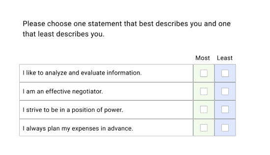 Most and Least Caliper Question