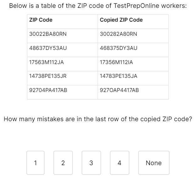 Bryq Attention To Detail Sample Question