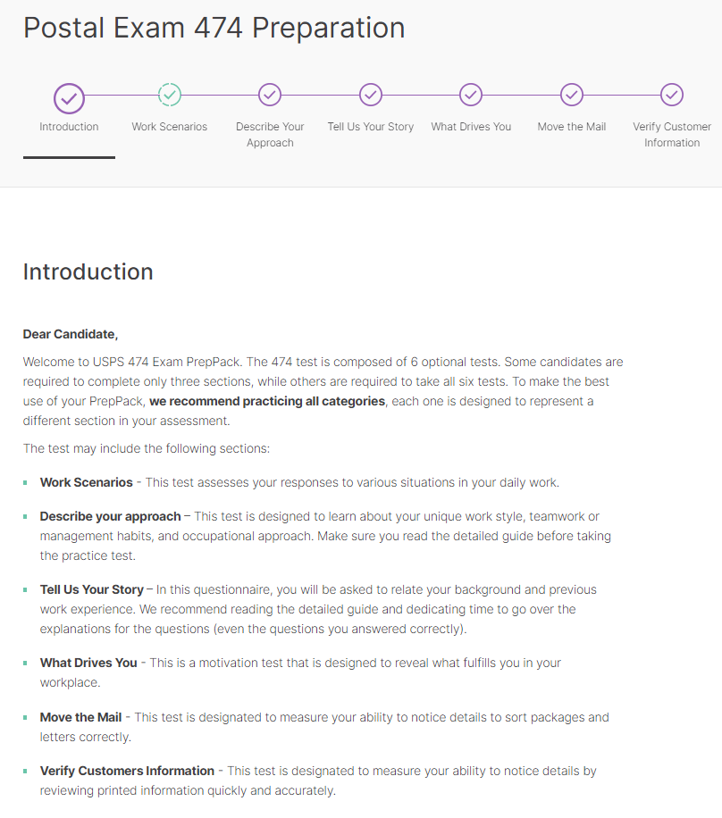 Postal Exam 474 Practice JobTestPrep