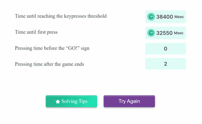 BCG Pymetrics Keypress Report