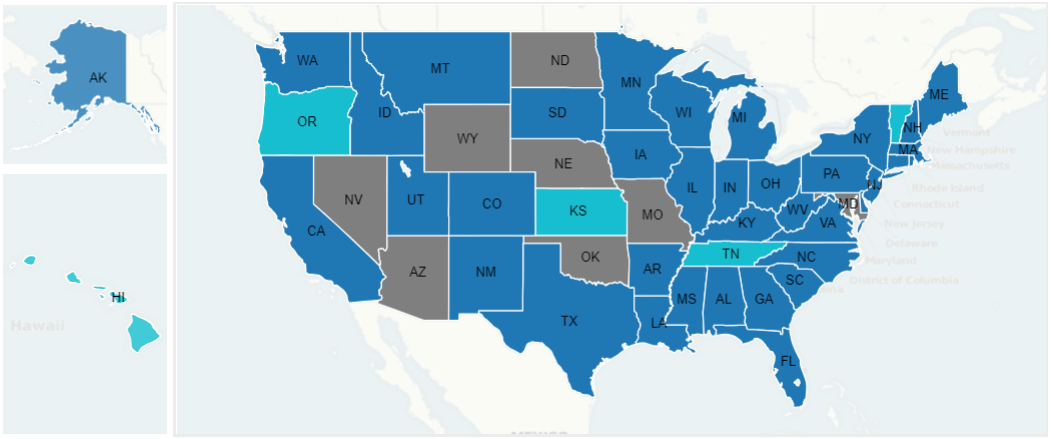 ServSafe Safety Manager regulatory Map