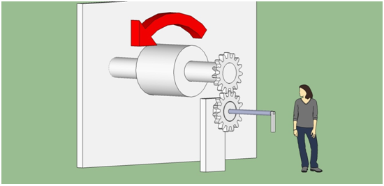 elevator cogwheel