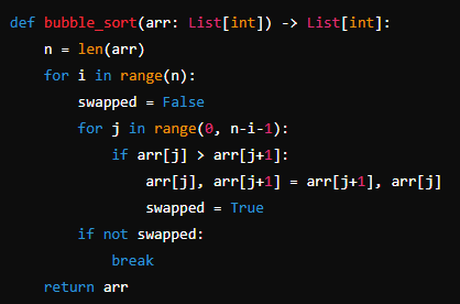 bubble sort